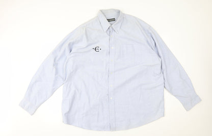 Mens UK Size XL Hawkshead Blue  Button-Up Long Sleeve Casual Shirt