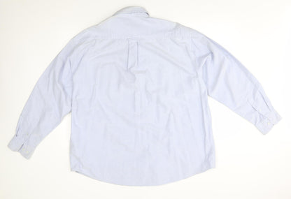 Mens UK Size XL Hawkshead Blue  Button-Up Long Sleeve Casual Shirt