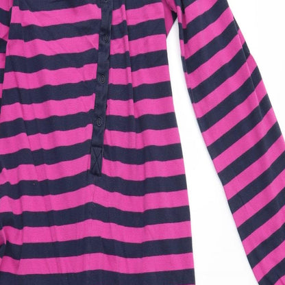 Debenhams Womens Pink Striped   One Piece Size 12