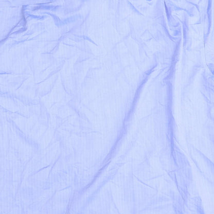Mens UK Size 42 M&S Blue  Button-Up Short Sleeve Casual Shirt