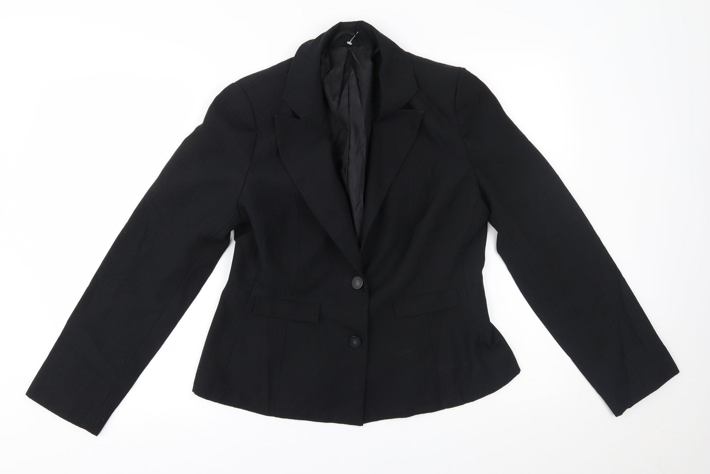 E-vie Womens Black   Jacket Blazer Size 14