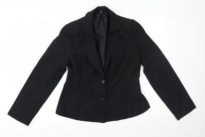 E-vie Womens Black   Jacket Blazer Size 14