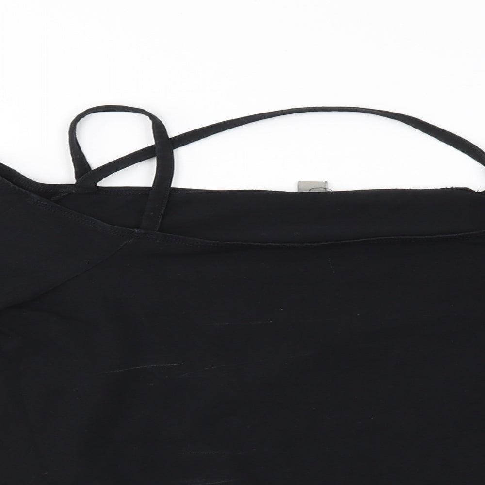 Womens UK Size 10 ASOS Black Basic Blouse
