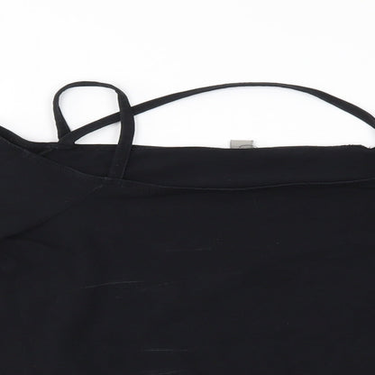 Womens UK Size 10 ASOS Black Basic Blouse