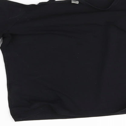 Womens UK Size 10 ASOS Black Basic Blouse