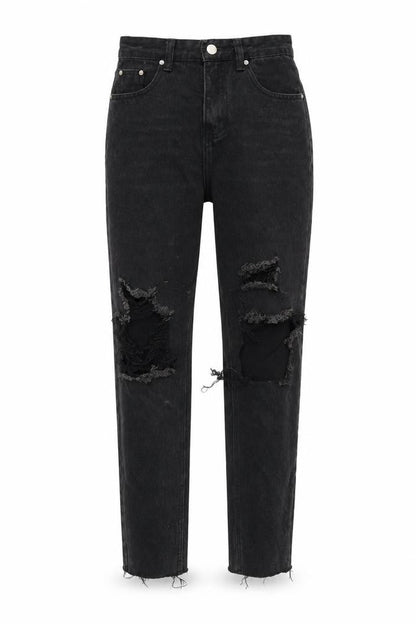 SHEIN Womens Black   Straight Jeans Size XS L29 in