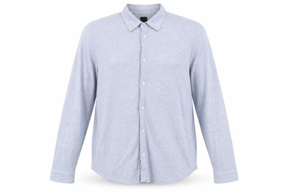 Mens UK Size XL H&M Blue  Button-Up Long Sleeve Casual Shirt