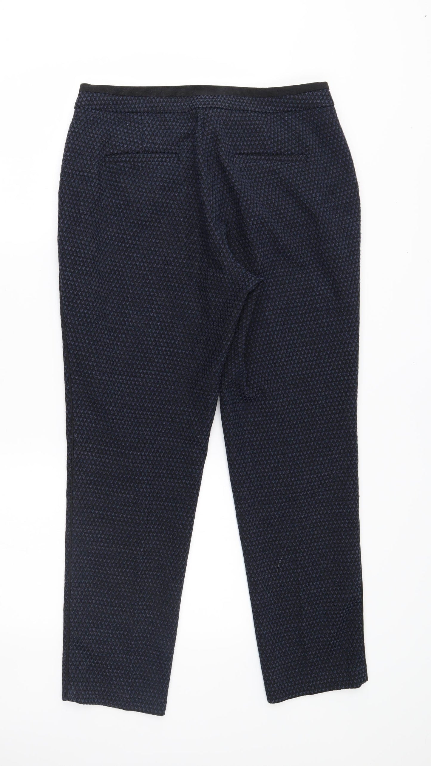 Womens UK Size 10 M&S Regular Fit  Blue Trousers