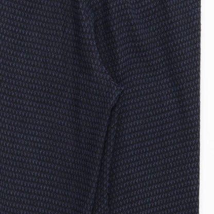 Womens UK Size 10 M&S Regular Fit  Blue Trousers