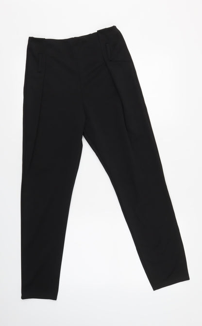 Womens UK Size 12 I SAW IT FIRST Regular Fit Dress Pants Black Trousers