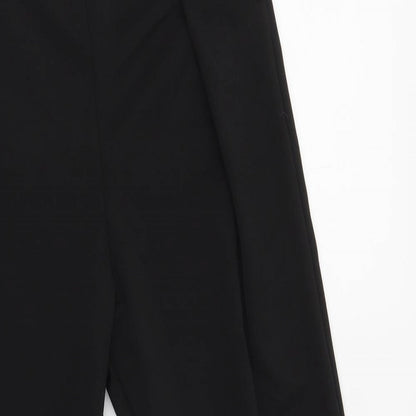 Womens UK Size 12 I SAW IT FIRST Regular Fit Dress Pants Black Trousers