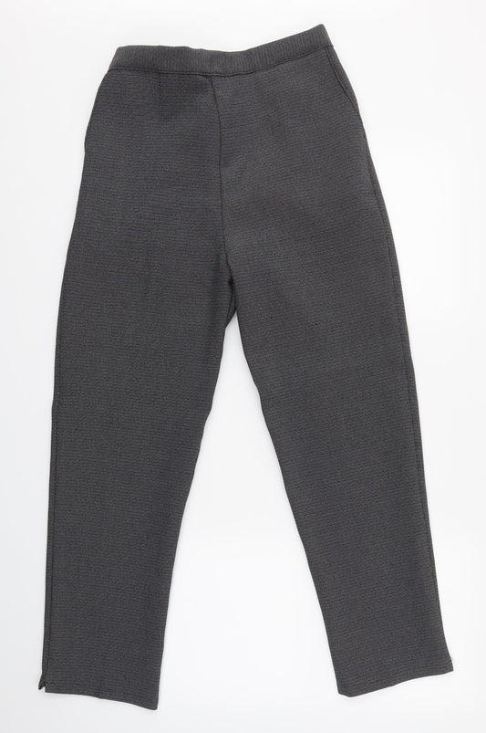 Womens UK Size 14 Preworn Regular Fit  Grey Trousers
