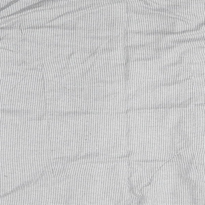 Zara Mens Grey Check   Button-Up Size L