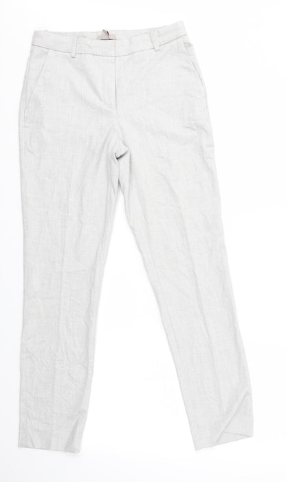 Womens UK Size 8 H&M Regular Fit  Grey Trousers