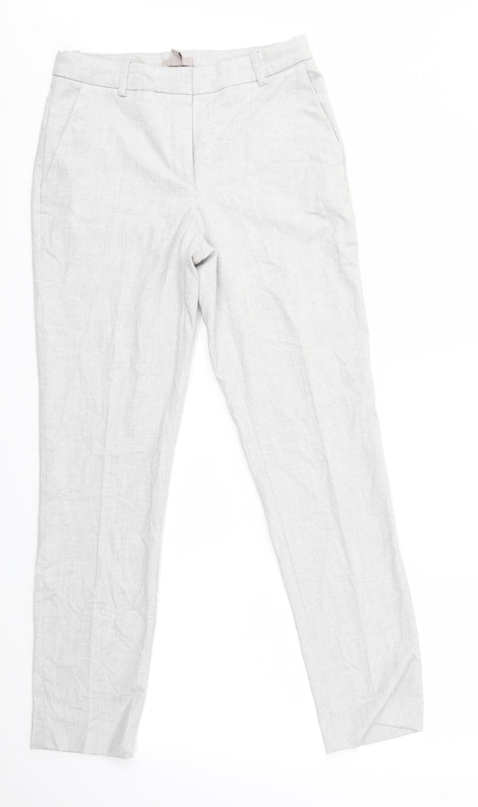 Womens UK Size 8 H&M Regular Fit  Grey Trousers
