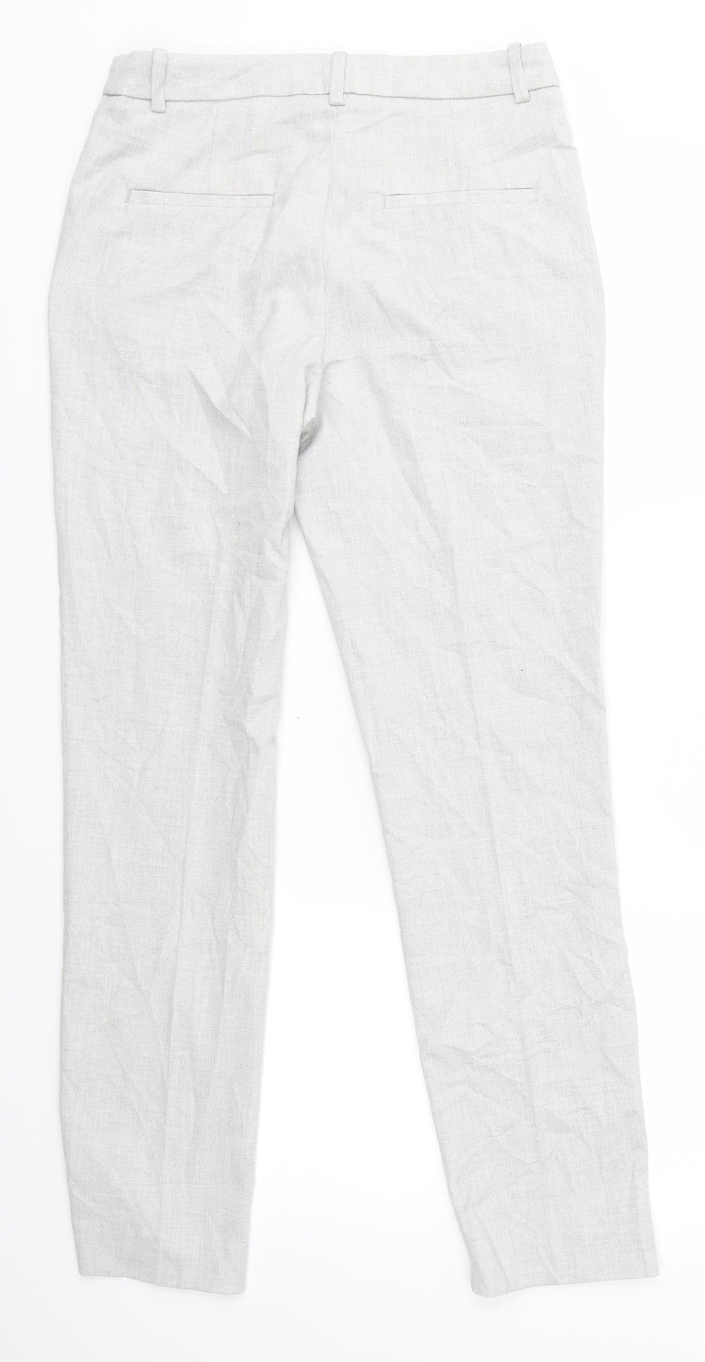 Womens UK Size 8 H&M Regular Fit  Grey Trousers