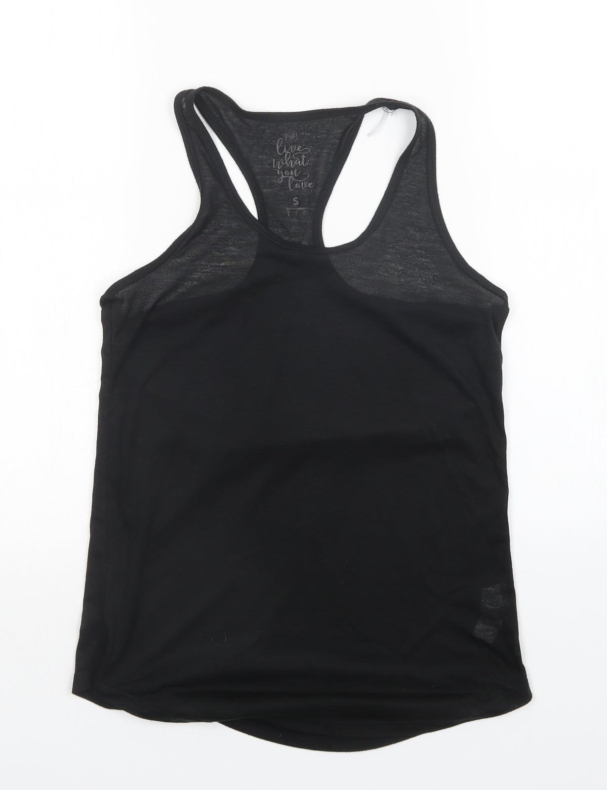 F&F Womens Black   Basic Tank Size S