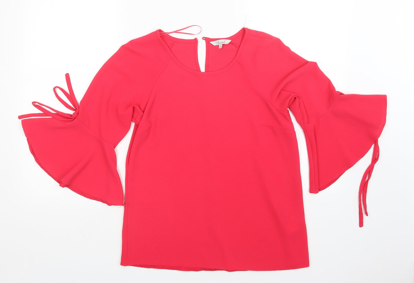 Womens UK Size 8 Peacocks Pink Basic Blouse
