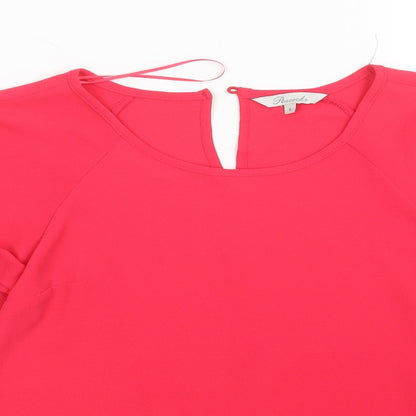 Womens UK Size 8 Peacocks Pink Basic Blouse