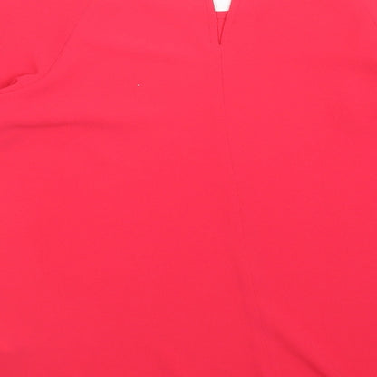 Womens UK Size 8 Peacocks Pink Basic Blouse