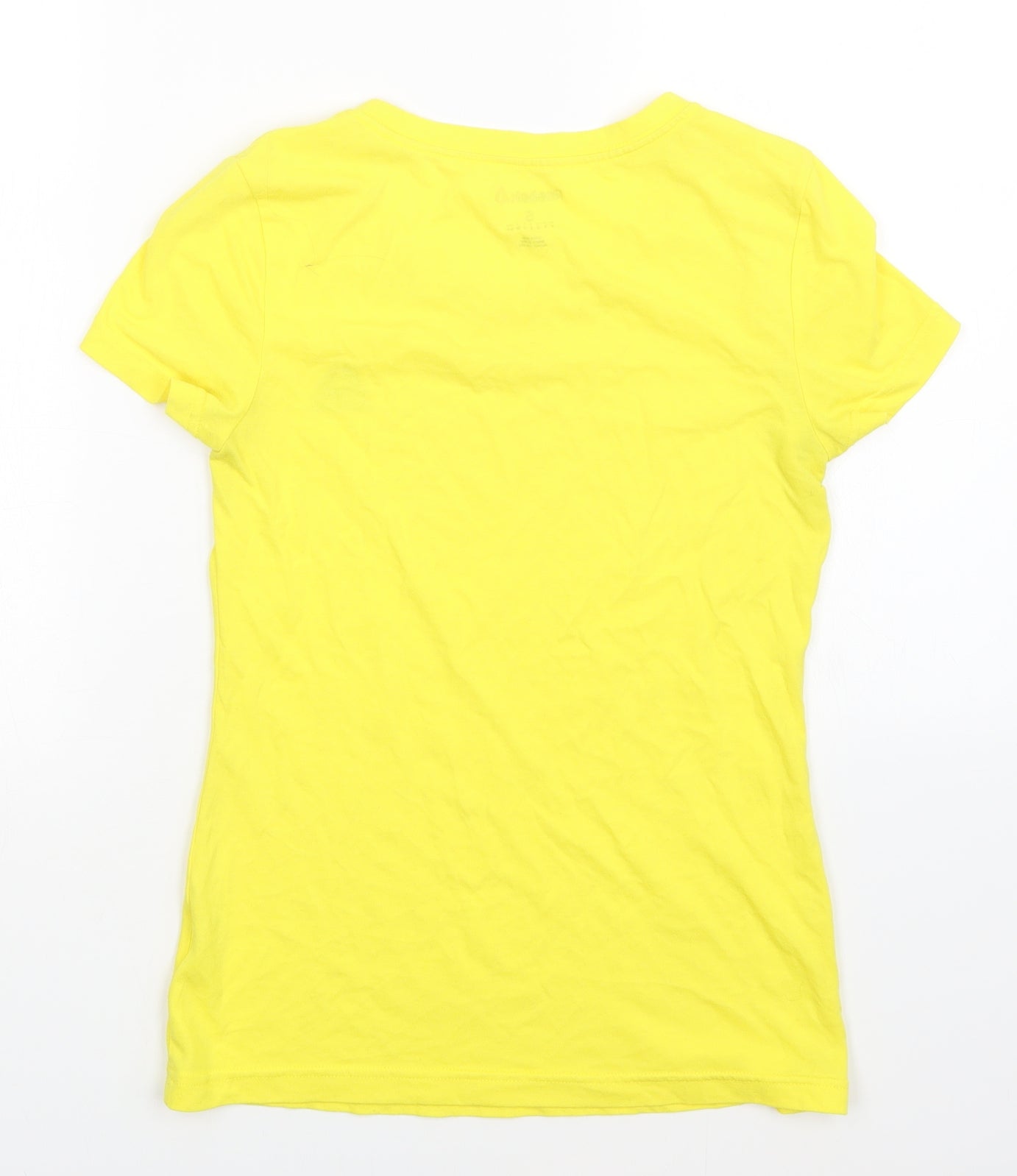 Womens UK Size S Reebok Yellow Basic T-Shirt