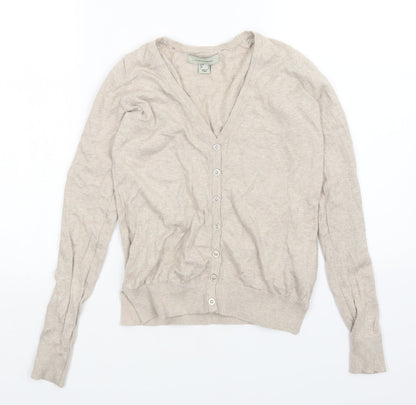 Womens UK Size 4 Atmosphere Beige Cardigan Jumper