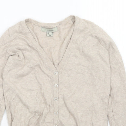 Womens UK Size 4 Atmosphere Beige Cardigan Jumper