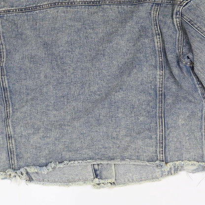 Primark Womens Blue  Denim Jacket  Size 8  - Distressed