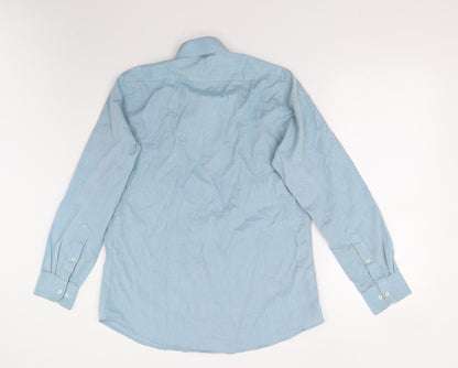 West Street Mens Blue    Button-Up Size 15.5