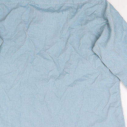 West Street Mens Blue    Button-Up Size 15.5