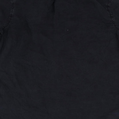 Womens UK Size S Gap Black Basic Button-Up
