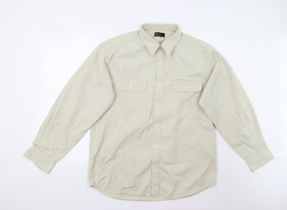 BHS Mens Beige    Button-Up Size L