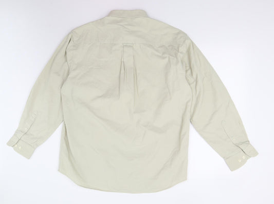 BHS Mens Beige    Button-Up Size L