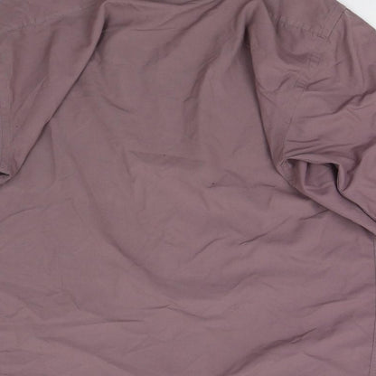 Mens UK Size 40 Martino Purple  Button-Up Long Sleeve Casual Shirt