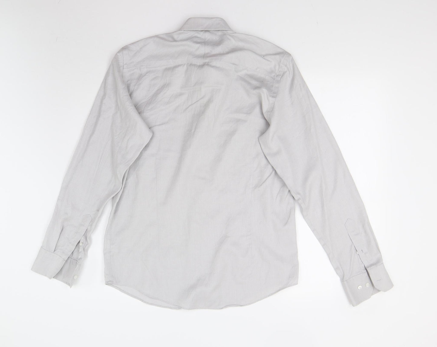 Taylor & Wright Mens Grey    Button-Up Size 15.5