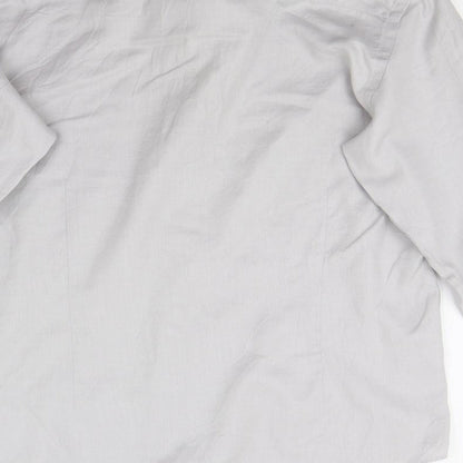 Taylor & Wright Mens Grey    Button-Up Size 15.5