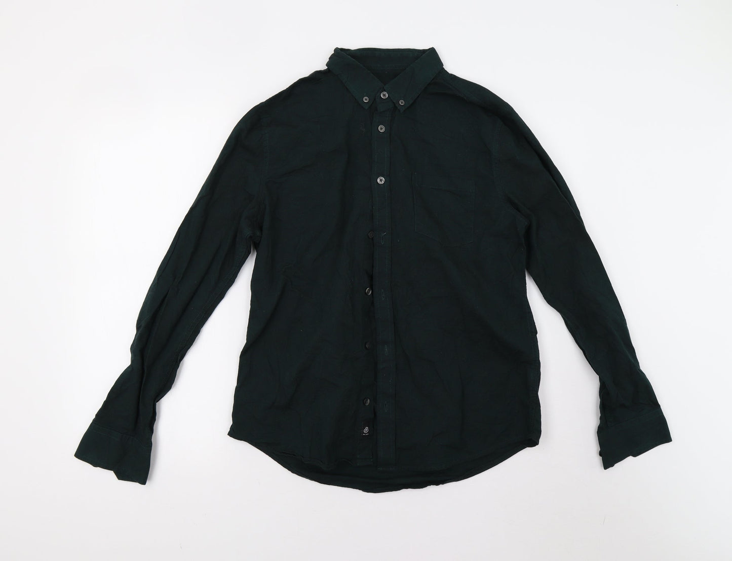 Mens UK Size M Burton Green  Button-Up Long Sleeve Casual Shirt