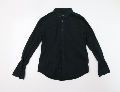 Mens UK Size M Burton Green  Button-Up Long Sleeve Casual Shirt
