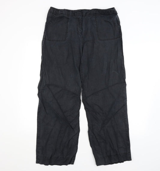 E-vie Womens Black   Trousers  Size 16 L27 in