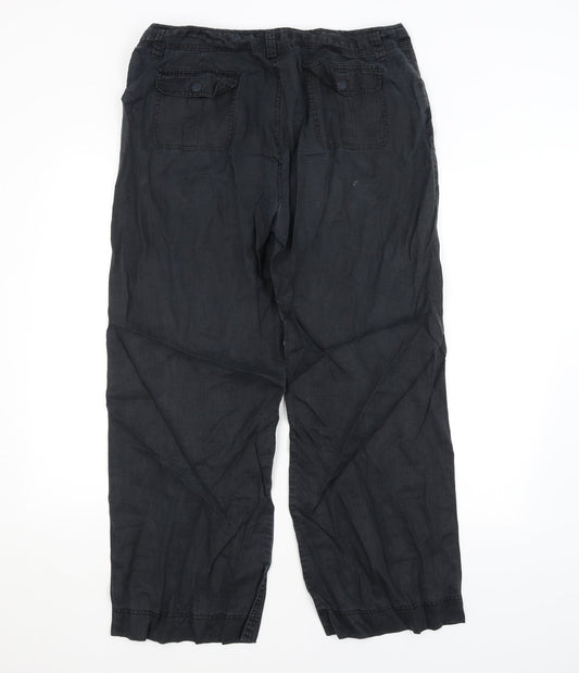 E-vie Womens Black   Trousers  Size 16 L27 in