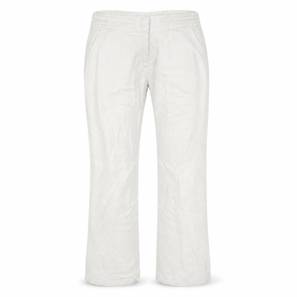 Parallel Womens White   Trousers  Size 14 L26 in