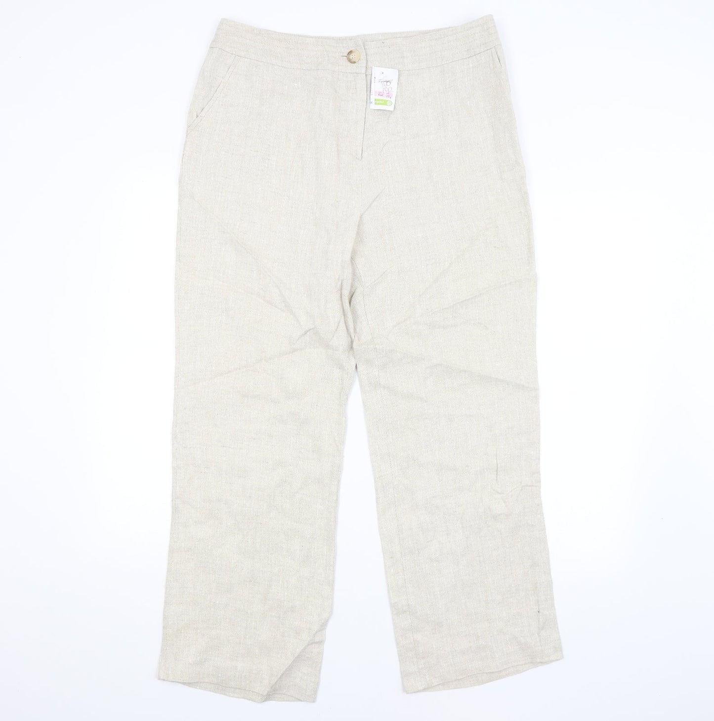 CC Womens Beige   Trousers  Size 14 L27 in