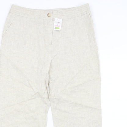 CC Womens Beige   Trousers  Size 14 L27 in