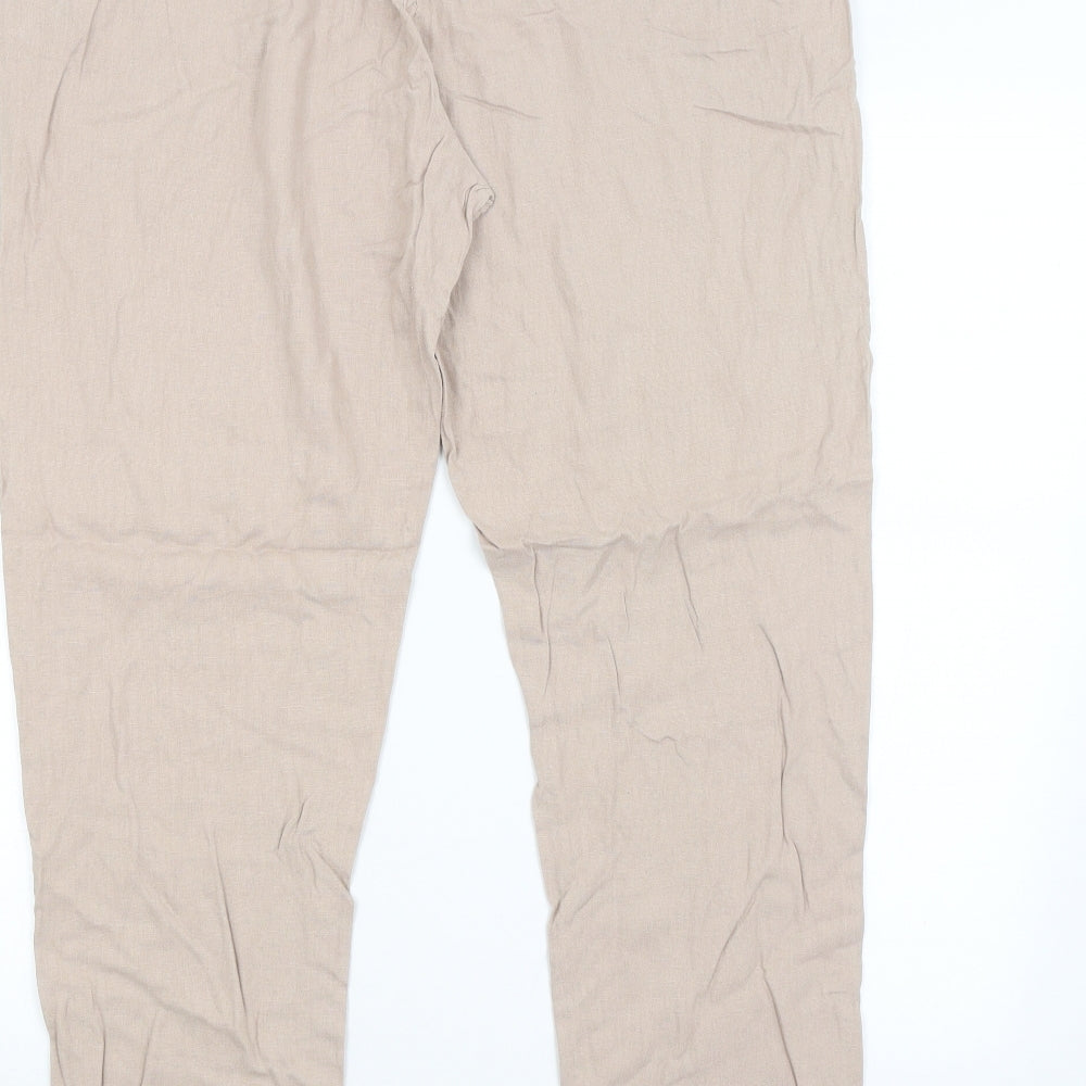 Womens UK Size 16 M&S Regular Fit  Brown Trousers
