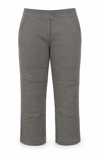 Prima Q Womens Grey   Trousers  Size 14 L28 in