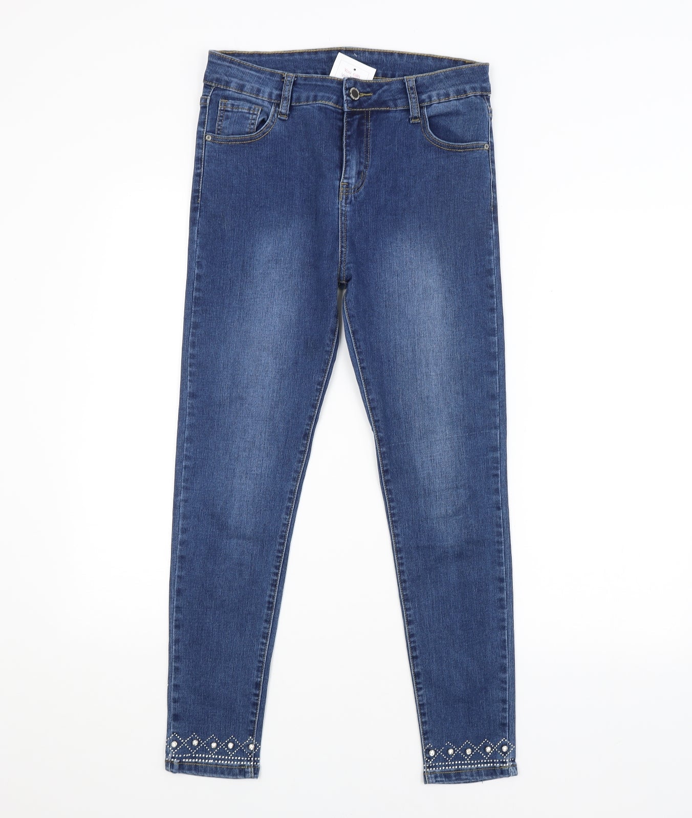 CHIC BONBON Womens Black   Straight Jeans Size 12 L26 in