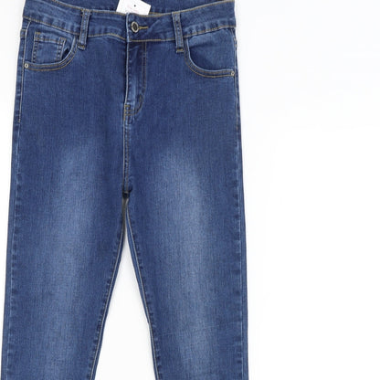 CHIC BONBON Womens Black   Straight Jeans Size 12 L26 in