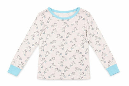 LILY & DAN Girls Multicoloured Animal Print   Pyjama Top Size 3-4 Years