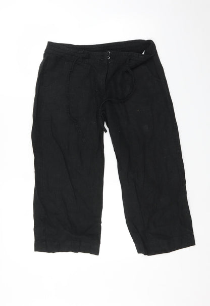 ethel Austin Womens Black   Trousers  Size 12 L21 in