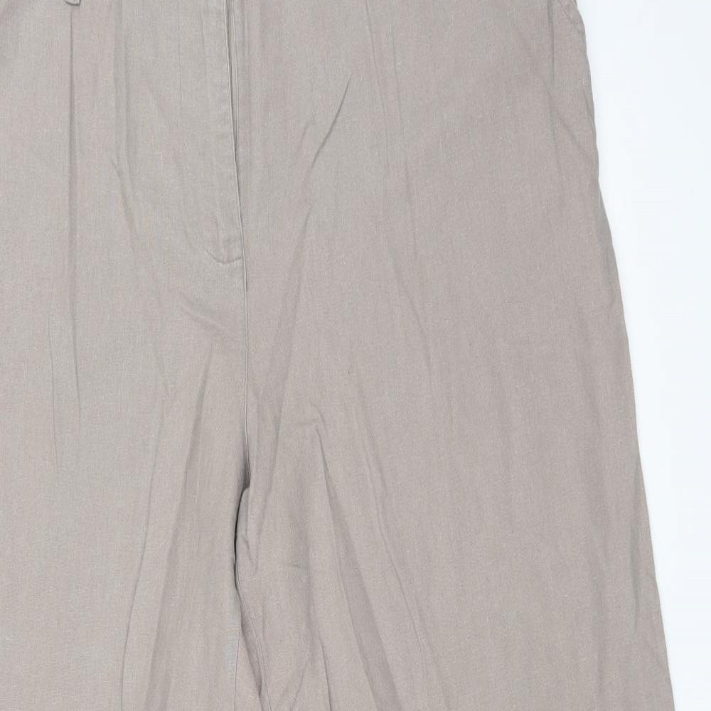 Mia Moda Womens Beige   Trousers  Size 18 L30 in